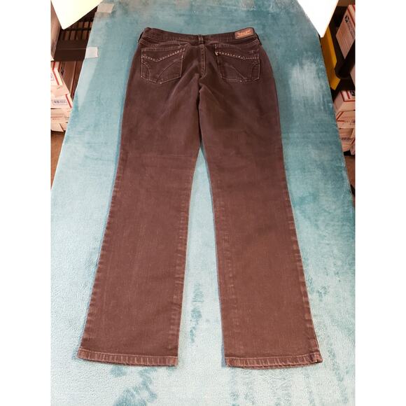 Levis 505 Jeans Size 6 Womens Black Denim Pull On Pants Mid Rise Ladies Straight - Picture 11 of 14